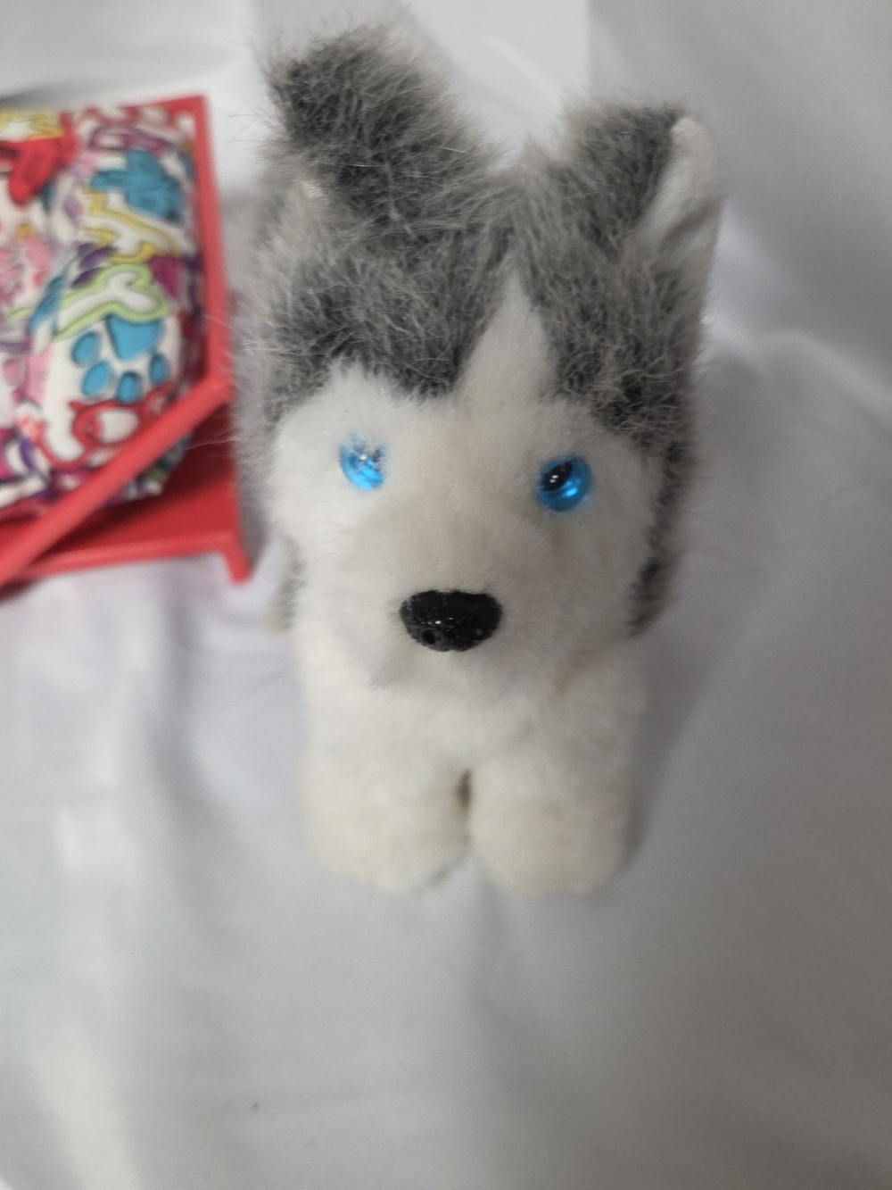 Siberian Husky Pepper American Girl Pet Dog Plushie No Collar 2012 7" With Bed